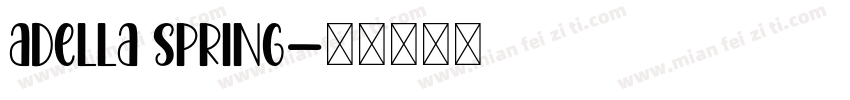 Adella spring字体转换